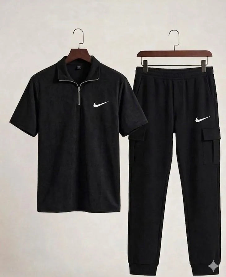 Black Cotton Track Suit for Women Medium to XL